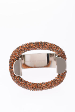Bracciale in metallo con dettaglio strass