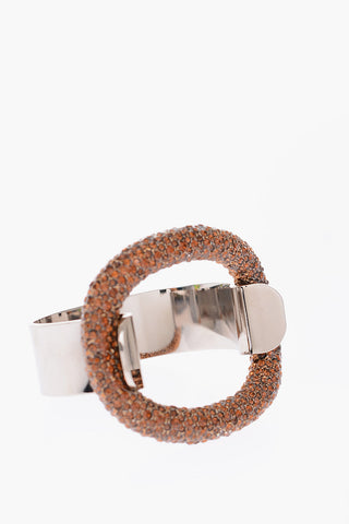 Bracciale in metallo con dettaglio strass