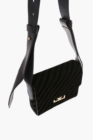velvet EDEN Mini shoulder bag with leather trimmings