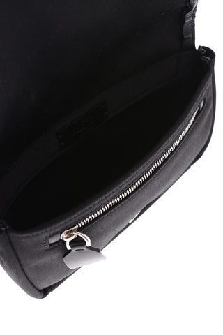 fabric dreamers printed belt bag with leather trimmings