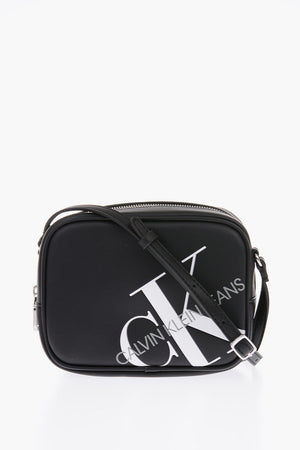JEANS eco leather camera bag with adjustable shoulder strap