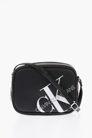 JEANS eco leather camera bag with adjustable shoulder strap
