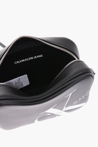 JEANS eco leather camera bag with adjustable shoulder strap