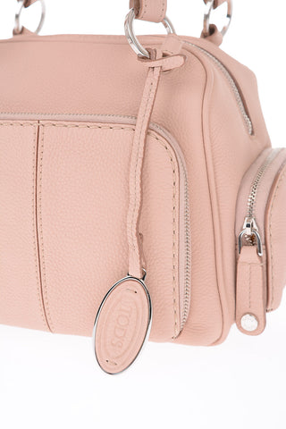 textured leather TBA bowler Bag with double handle