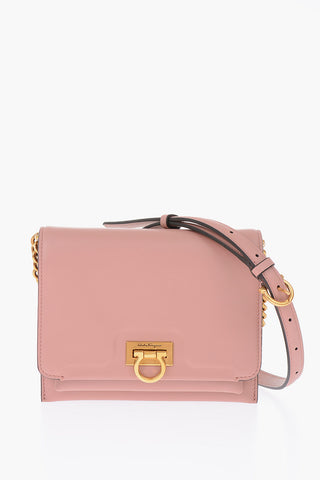 leather trifolio crossbody bag