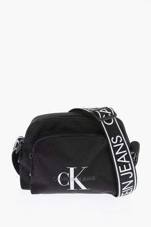 JEANS fabric camera bag with double zip