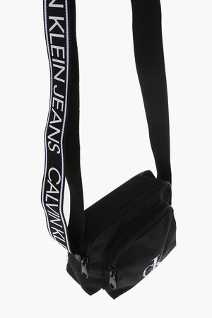 JEANS fabric camera bag with double zip