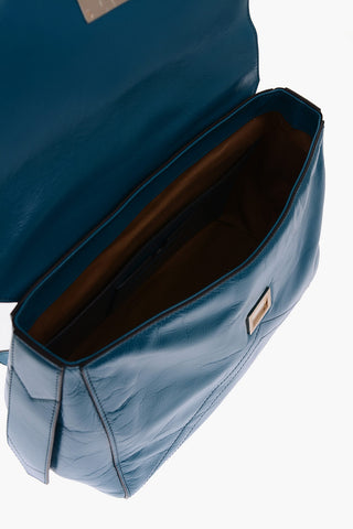 borsa ID a spalla media in pelle 
