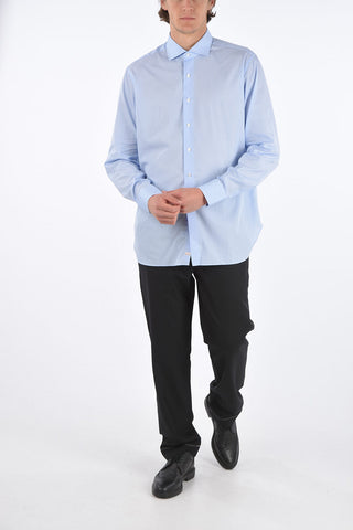 camicia collo francese in popeline 