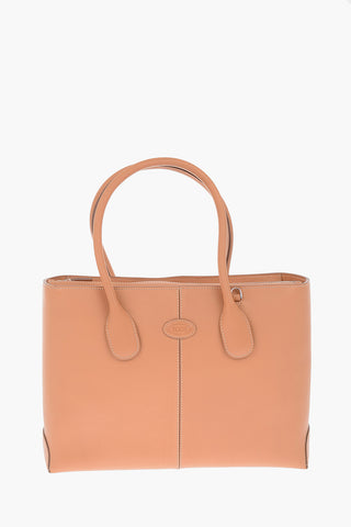Borsa a mano in pelle con doppio manico