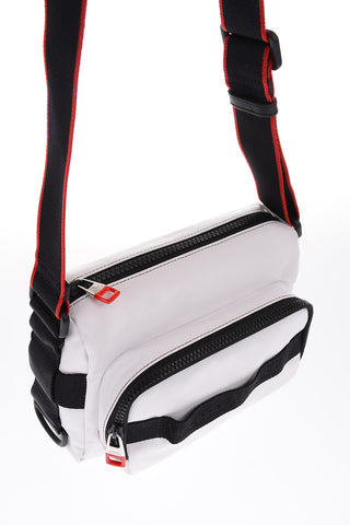 borsa camera urban in ecopelle con doppia zip
