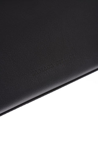 leather rhinestone embellished AGATA Clutch with removable shoulder strap