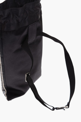 rhinestone embellished Bucket bag with detachable chain shoulder strap 