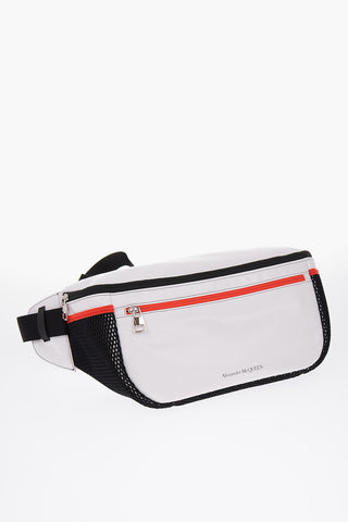 eco leather oversized belt bag with double zip