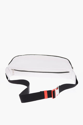 eco leather oversized belt bag with double zip