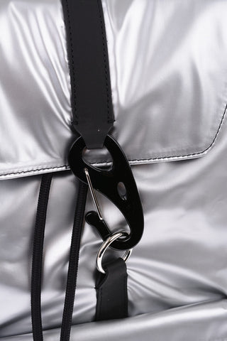 reflective urban backpack with carabiner