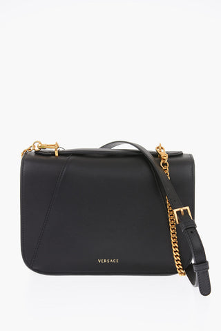 leather VIRTUS Shoulder bag wih detachable chain shoulder strap