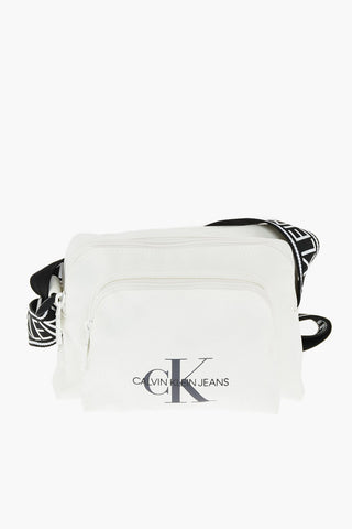 JEANS fabric camera bag with double zip
