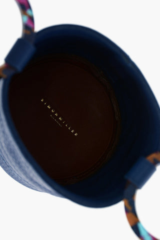 textured leather BONSAI Bucket Bag with removable shoulder strap