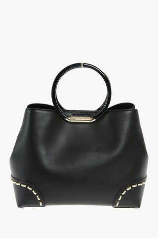 MICHAEL leather HERRON Tote with removable shoulder strap