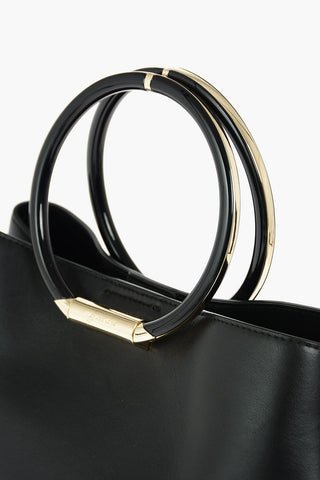 MICHAEL leather HERRON Tote with removable shoulder strap