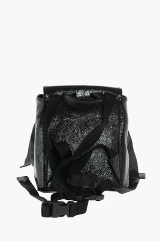 leather ID mini backpack