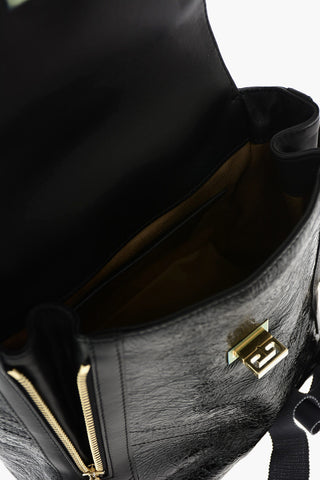 leather ID mini backpack