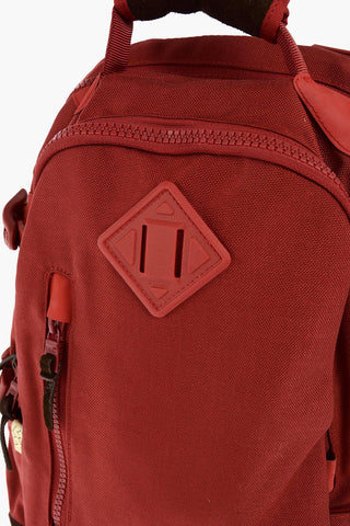 CORDURA 2 compartments backpack with leather details