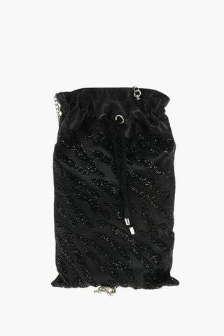 Bucket Bag with Jewel Embroideries