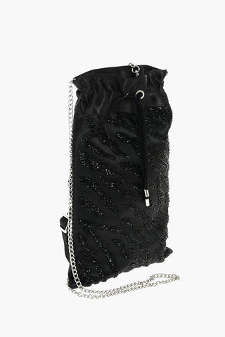 Bucket Bag with Jewel Embroideries