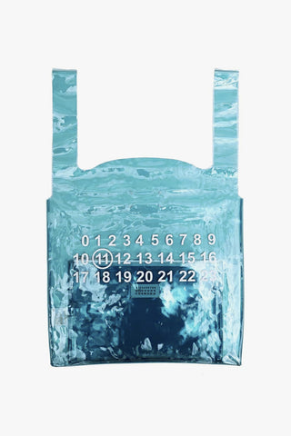 MM11 pvc clear tote bag with removable clutch inner