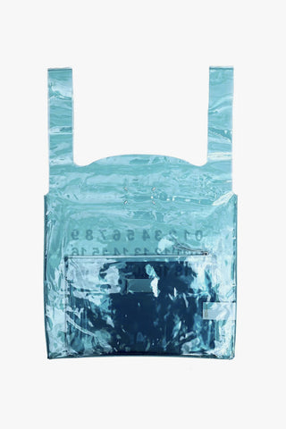 MM11 pvc clear tote bag with removable clutch inner