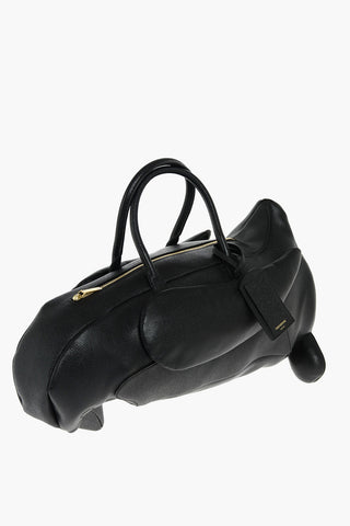 Borsa Penguin in pelle martellata