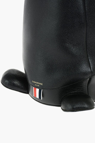 Borsa Penguin in pelle martellata