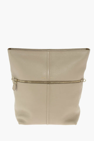 Borsa Tote in pelle martellata con tracolla removibile