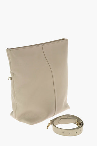 Borsa Tote in pelle martellata con tracolla removibile