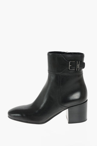 KENYA Leather Booties with Inner Zip
