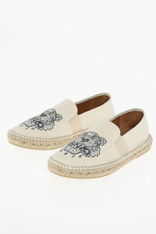 Canvas Espadrillas with Embroidered Logo