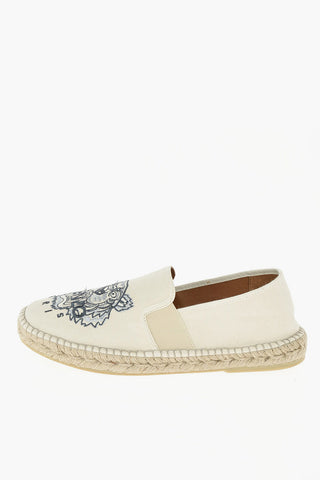 Canvas Espadrillas with Embroidered Logo