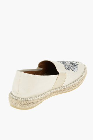 Canvas Espadrillas with Embroidered Logo