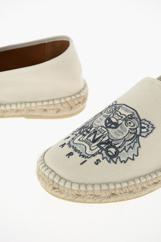 Canvas Espadrillas with Embroidered Logo