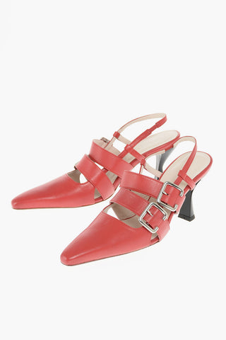Slingbacks in Pelle NIEK con Cinturini e Fibbie