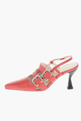 Slingbacks in Pelle NIEK con Cinturini e Fibbie
