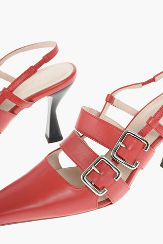 Slingbacks in Pelle NIEK con Cinturini e Fibbie