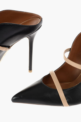 Pointed Toe Stiletto Heel Nappa Mules