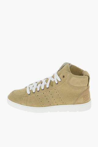 Lace Up High Suede High Sneakers