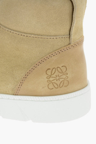 Lace Up High Suede High Sneakers