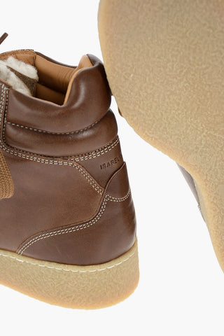 Stivaletti in Pelle ALPICA con Linguetta in Shearling