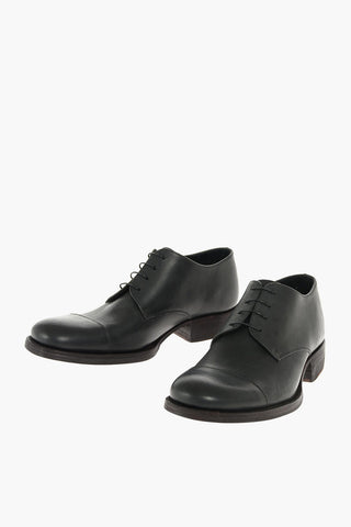 Derby Stringate in Pelle