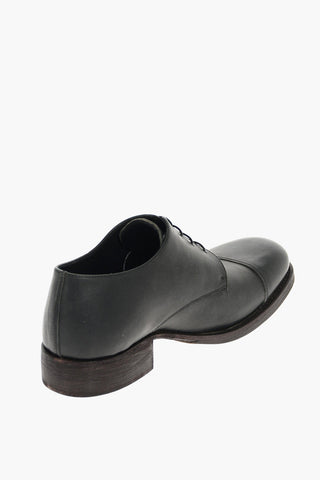 Derby Stringate in Pelle